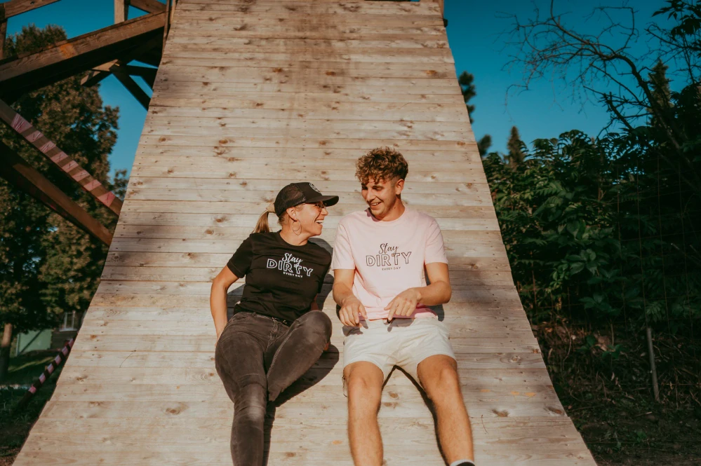 Stay dirty every day - unisex černé