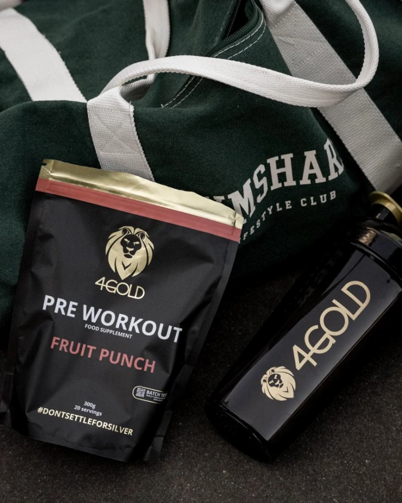 Pre Workout 4GOLD - Ovocný punč 300 g